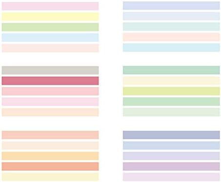 YUBBAEX Natural Color Washi Tape Set 30 Rolls Decorative Tapes for DIY Crafts, Journals, Planners, Scrapbooking, Wrapping (Macaron 30 Rolls)