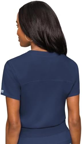 Med Couture Touch Women's Scrub Tops V-Neck Tuck-in Top with 1 Pocket