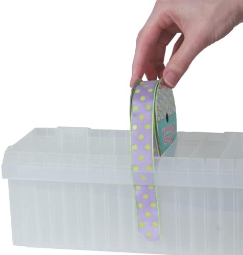 Craft Mates Bead Organizer and Plastic Storage Containers for Crafts, Buttons, Pins and More, 18 Removable Compartments, BPA Free