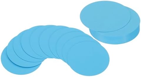 PATIKIL 2inch Circle Card Stock, 36Pcs Round Shape Cutouts Paper Thick Cardstock Coaster for DIY Craft Projects Classroom Bulletin Board Decor, Sky Blue