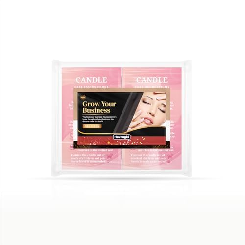 100 pack - Premium Handmade Candle Care Instruction Cards Pink 2x3.5 in, Small Business | Soy Bees Wax Melt, Candle Makers, Making Supplies Kit Set, Containers, Jars, Pot, Package
