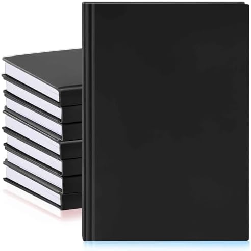 Henoyso 8 Pcs A5 Blank Notebook Journal Hardcover Sketchbook, 8.3 x 5.7 in