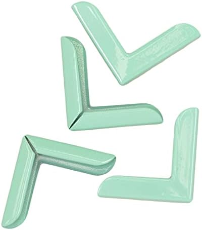 Craftelier - Set of 4 Large Metal Corner Pieces for Scrapbooking and Other Craft Projects Such as Albums, Notebooks, Layouts or Planners | Size 22,5 x 5,5 x 3,3 mm - Turquoise Color