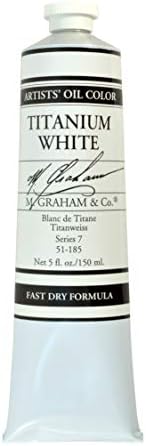 M. Graham & Co. Artist Oil Paint Titanium White Rapid Dry 5oz Tube