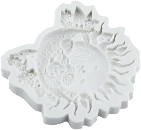 Flower Fairy Polymer Clay Mold Fairy Angels Sun Moon Silicone Molds