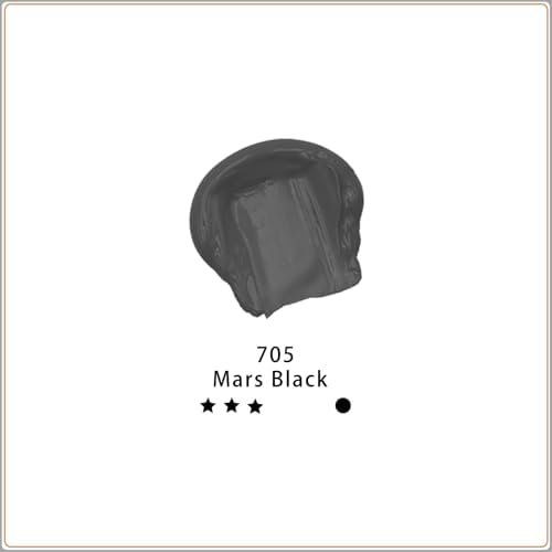 Artecho Mars Black Acrylic Paint 120ml /4.05oz /4.05oz Tube | Semi Glossy Finish, High Pigment Rich Color Craft Paint for Canvas, Rocks, Wood, Fabric, Ceramic, Non-Toxic