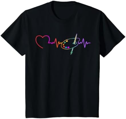Funny Paint Palette Brush Artist Painter Art Teacher Men Kid T-Shirt