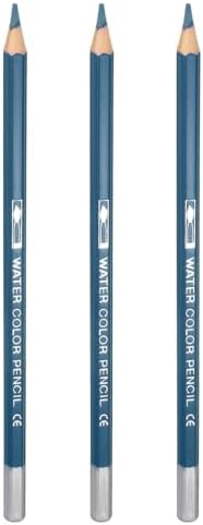 PATIKIL Watercolor Pencils, Medium Blue Color Pencil Set Sketch Coloring Drawing Colored Pencils Bulk Artist Drawing Supplies for Adult Coloring Book Blending, 3 Pcs