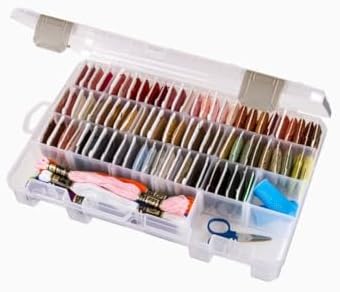 ArtBin Medium Solutions Box Craft Organizer with 12 Dividers, Clear