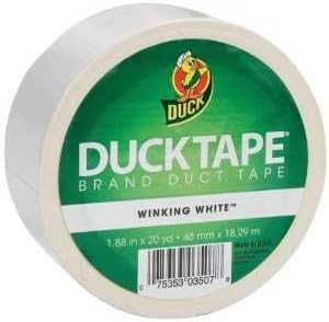 Bulk Duck 1.88"x20yd White Duct Tape: Shurtech 1265015 (108 Duct Tape Rolls)