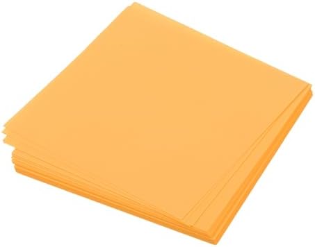 MECCANIXITY 50 Sheet Origami Paper Double Sided Fluorescent Orange 2x2 Inch Square Sheet for Art Craft Project, Beginners, Gifts Decor