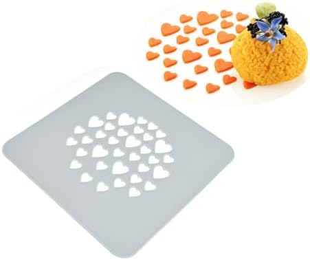 2pcs/lot Lace Embossing Silicone Mold Hollow Out Heart-Shaped