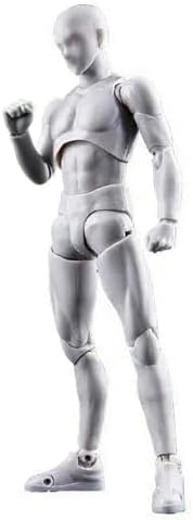 Artists Manikin Art Mannequin Figures Supplies Drawing Tools,Small Drawing Figure Model for Action Figure,Set Sketching,PaintingGray-Male