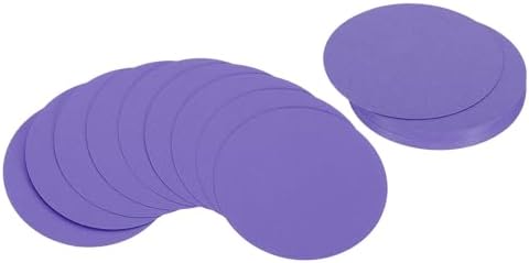 PATIKIL 6inch Circle Card Stock, 36Pcs Round Shape Cutouts Paper Thick Cardstock Coaster for DIY Craft Projects Classroom Bulletin Board Decor, Dark Purple