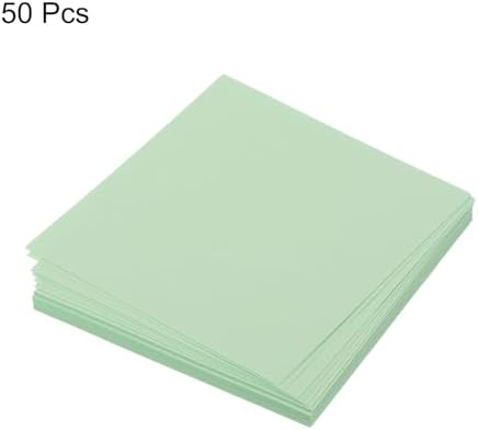 MECCANIXITY 50 Sheet Origami Paper Double Sided Light green 2x2 Inch Square Sheet for Art Craft Project, Beginners, Gifts Decor