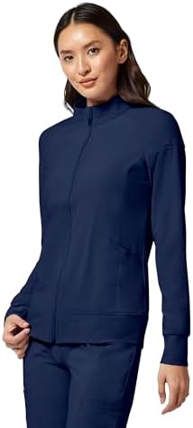 Cherokee iFlex Scrub Jacket for Women 2 Pocket Zip Front