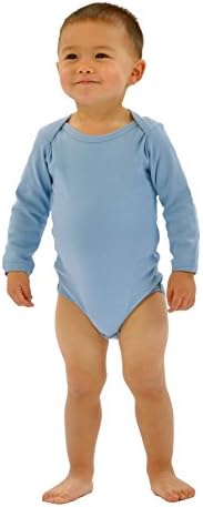 Monag Long Sleeve Baby Bodysuit, Long Sleeve Blank Solid Color Baby One-Piece, 100% Cotton Infant Bodysuit, Creeper