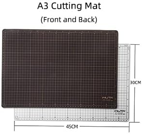 WUTA Self Healing Sewing Mat, PVC Cutting Mat A3 Double Sided Cutting Board for Sewing, Craft, Quilting, Fabric, Scrapbooking Project (12 x18 inch)