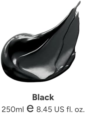 JusArt Acrylic Paint Black Tubes 250ml (8.45 oz)