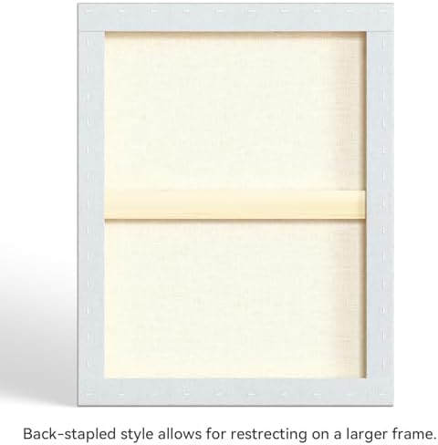 PHOENIX 22x28 Inch 2 Pack Artist Canvas - Extra Large Stretched Canvases for Painting - 3/4 Inch Profile, 100% Cotton 11 Oz. Gesso Primed White Blank Professional Canvas Oil & Acrylic Paints