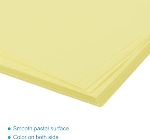 MECCANIXITY 50 Sheet Origami Paper Double Sided Light Yellow 2x2 Inch Square Sheet for Art Craft Project, Beginners, Gifts Decor