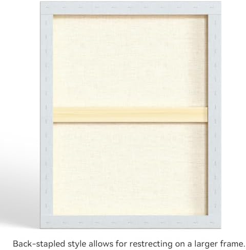 PHOENIX 24x30 Inch 2 Pack Artist Canvas - Extra Large Stretched Canvases for Painting - 3/4 Inch Profile, 100% Cotton 11 Oz. Gesso Primed White Blank Professional Canvas Oil & Acrylic Paints