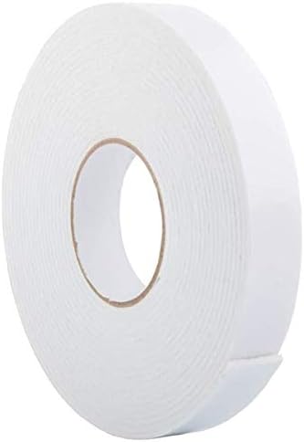 ToLanbbt Double Sided Foam Tape 1.18In x 33FT, Mounting Tape Heavy Duty, Strong Adhesive Weatherproof Seal Strips for DIY Craft Picture Poster, Car & Gap Filling Mountings, Home Office Decor (White)