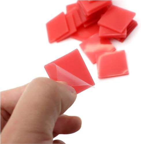 60 Pcs Painting Glue Clay Wax for DIY Diamonds Art Painting,2x2cm Red