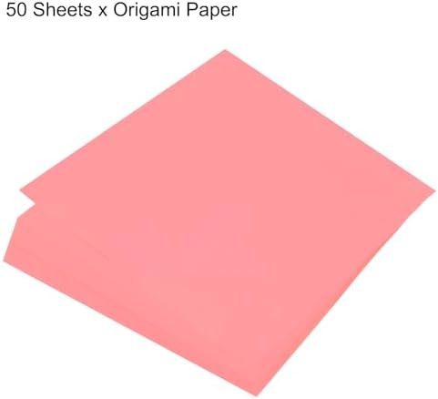 MECCANIXITY 50 Sheets Origami Paper Double Sided 8x8 Inch(20x20cm) Square Sheet for Art Craft Project, Beginners, Gifts Decor, Phosphor