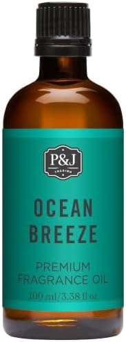 P&J Trading Fragrance Oil | Ocean Breeze Oil 100ml - Candle Scents for Candle Making, Freshie Scents, Soap Making Supplies, Diffuser Oil Scents