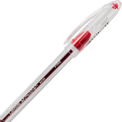 Pentel RSVP Ballpoint Pen, Fine Line, (0.7mm), Assorted Ink, Pack of 5 (BK90BP5M)