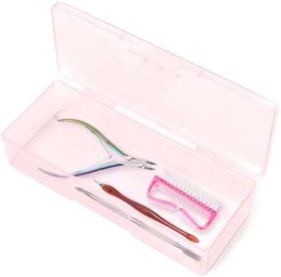 Transparent Box Storage Case for Nail Art Equipment Manicure Tool