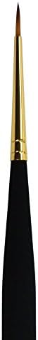 Princeton Mini-Detailer Round Brush, Synthetic, Short Handle, Size 2/0 inch, 1 Count