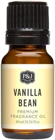 P&J Trading Fragrance Oil for Diffusers for Home - Vanilla Bean 10ml Fragrance Scents for Candle Making - Soap Making Supplies & Car Diffuser Scents