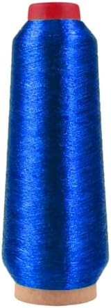 Mandala Crafts Metallic Royal Blue Embroidery Floss for Sewing, 3281 Yard Spool