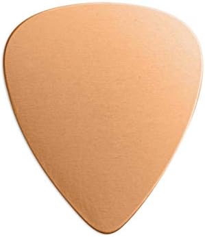 ImpressArt - Premium Metal Stamping Blanks for Metal Stamping and Jewelry Making (24 Pack) (1 1/4" Guitar Pick, Copper)