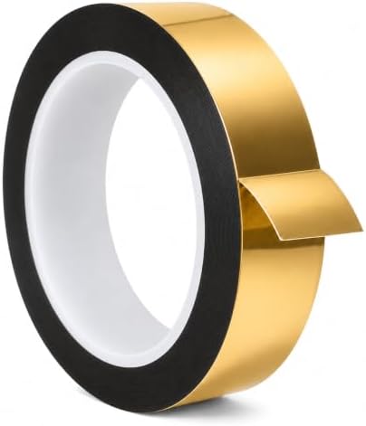 GGR Supplies MMYP-1 Gold Metalized Polyester Film Tape, 1 Inch x 72 Yds