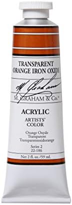 M. Graham 2-Ounce Tube Acrylic Paint, Transparent Orange Iron Oxide