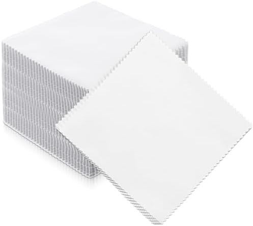 100 Pack 8-inch Cotton Fabric Squares, 8″ Precut Cotton Fabric Squares, Solids White Charm Pack, White