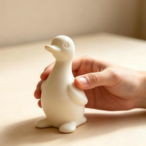 Wehous Duck Silicone Molds for Epoxy Resin, Cute Chubby Duck Shape Resin Concrete Candle Soap Molds, 3D Animal Casting Clay Art Craft Mold for DIY Keychain Car Freshie Table Home Ornament