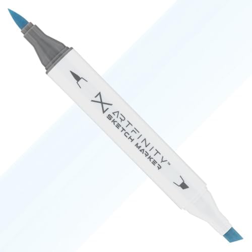 Artfinity Sketch Markers - Polar Blue B8-0, Vibrant, Professional, Dye-Based Alcohol Markers for Artists, Drawing, Travel, & More