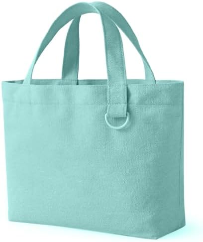 1 | 12 | 24 Pack Small Canvas Tote Bags, Mini Tote Bags Bulk for Women, DIY Blank Reusable Cute Sublimation Tote Bag