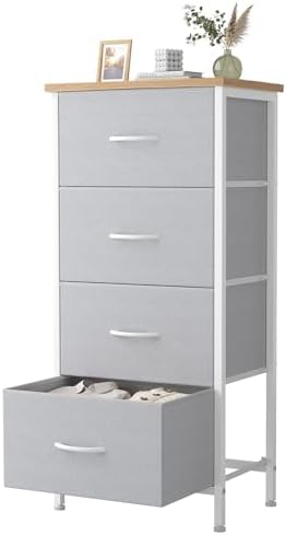 Sweetcrispy 4 Storage Drawer Dresser, Storage Cabinet, Clothes Organizer