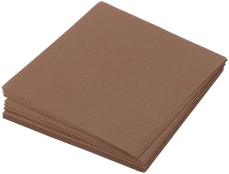 MECCANIXITY 50 Sheet Origami Paper Double Sided Brown 2x2 Inch Square Sheet for Art Craft Project, Beginners, Gifts Decor
