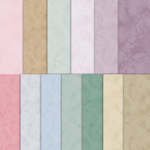 Boho Patterned Scrapbook Paper Set, 30 Sheets Vintage Textured Aesthetic Stationery Supplies Decorative Paper for DIY Art Crafts Scrapbooking Journal Photo Album 7.9x5.5 Inch