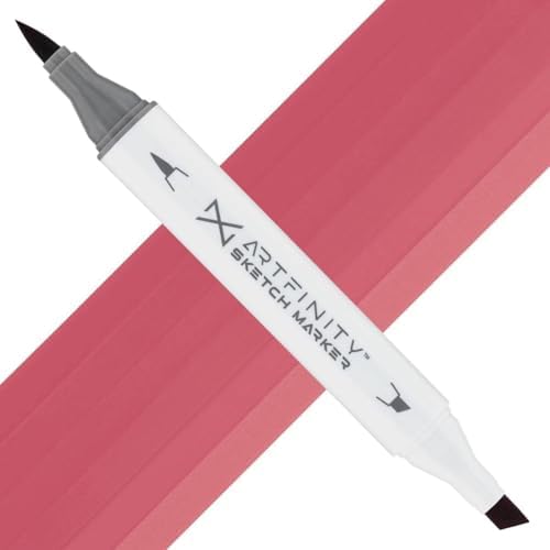 Artfinity Sketch Markers - Flagstone Red RV6-4, Vibrant, Professional, Dye-Based Alcohol Markers for Artists, Drawing, Travel, & More