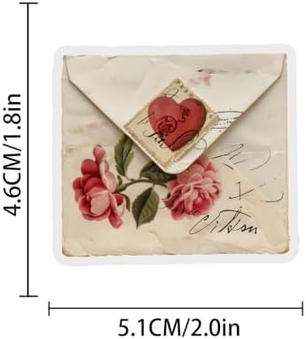 50Pcs Vintage Aesthetic Stickers Retro Torn Paper Decals for Craft Supplies