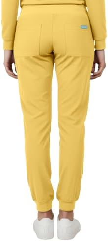 Med Couture Luma Jogger Scrub Pants for Women with Rib Knit Waistband