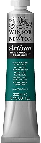 Winsor & Newton Artisan Water Mixable Oil Paint, 200ml Phthalo Green (Blue)