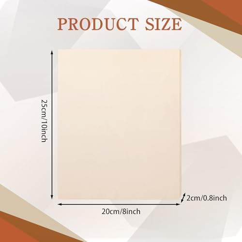12 Pcs Wood Panels 8 x 10 inch Unfinished Wooden Canvas Board for Painting Arts Pouring Oils Acrylics